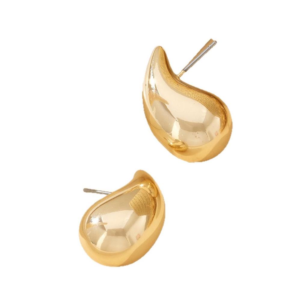 Trendy European-American Water Drop Earrings: Fashionable, Versatile, and Bright