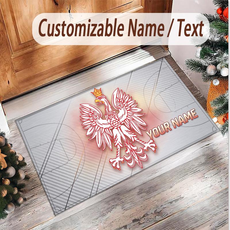 Personalized Crystal Velvet Carpet Poland Pattern Non Slip Floor Rug