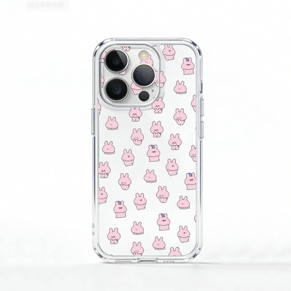 C-Cute A-Asamimichan Phone Case For iPhone 17 16 15 14 13 12 11 Mini Pro Max Plus Transparent Cover