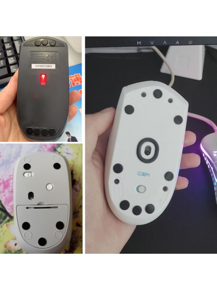1 Set 0.7mm Thickness Replace Curve Edge Mouse Feet Mouse Skates for LogitechG1/MX300M100/M235/M210/M180M150 Mouse