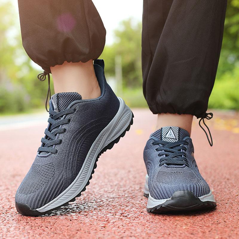 Man Sneakers Mesh Sport Running Shoes For Men Platform Casual Walking Sneakers Shoes Male