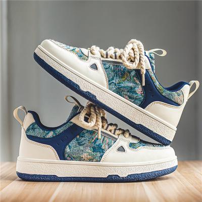 New Ins Niche Men's Shoes Korean Version of Sports and Leisure Versatile Canvas Board Shoes Male Students Breathable Running Trendy Shoes