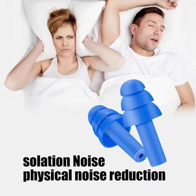 25/1 Par Tampões de Ouvido para Dormir Cancelamento de Ruído Reutilizáveis Silicone Bloqueador de Som Tampões de Ouvido Verão Impermeável Tampão de Ouvido para Natação com Caixa
