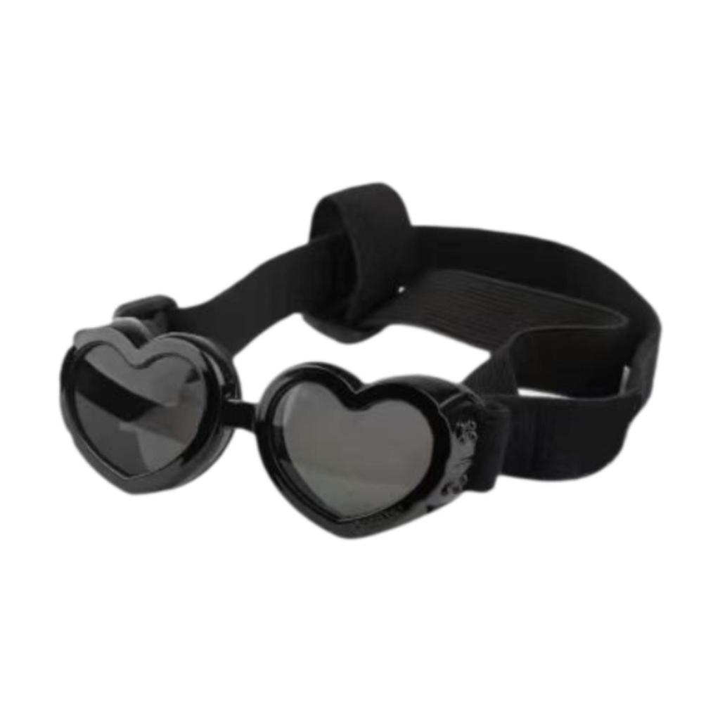 Small Dog Sunglasses Heart Shape Doggy Glasses for Outdoor Kitten Pet Party