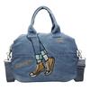 Embroidered Denim Bag Women's Large Capacity Shoulder Crossbody Bag
