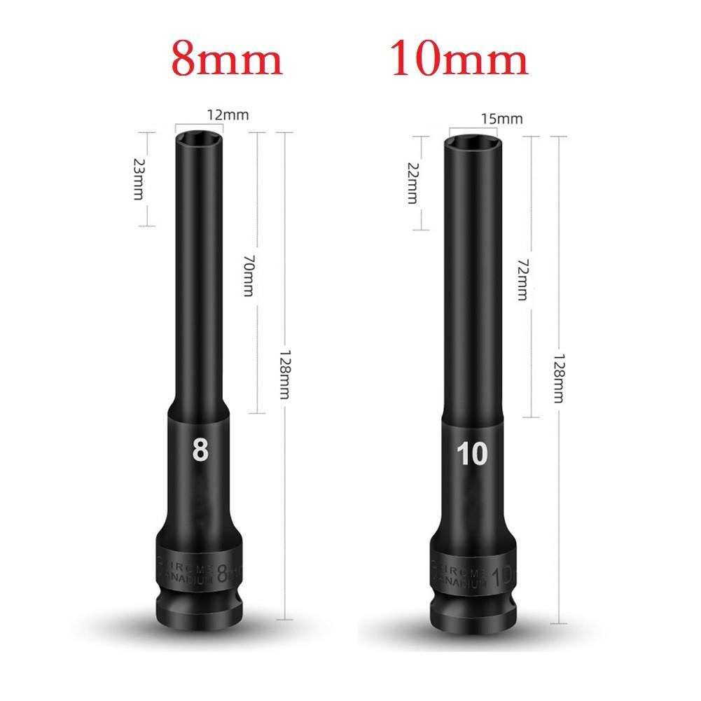 Heavy Duty 1/2 inch Drive Socket Set Extended Reach and Thin wall Design