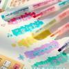 Layered Fluorescent Pens: Stylish Markers for Junior High & Elementary Students