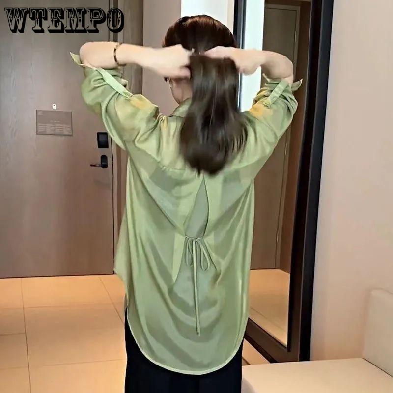 Women's Chiffon Shirt Top Summer Plus Size Sun Protection Shirt Summer Thin Jacket Shirt
