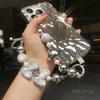 Dense Diamond Bow Beaded Bracelet Hanging Rope Flash Diamond Handheld Wrist Ornament Clip Style Phone Case Phone Strap