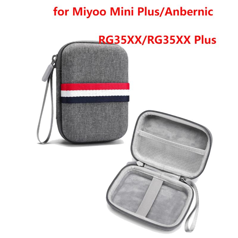 Silicone Protective Cover Shockproof Protective Case Anti-Scratch with Lanyard for Anbernic RG35XX Plus Handheld Game Console