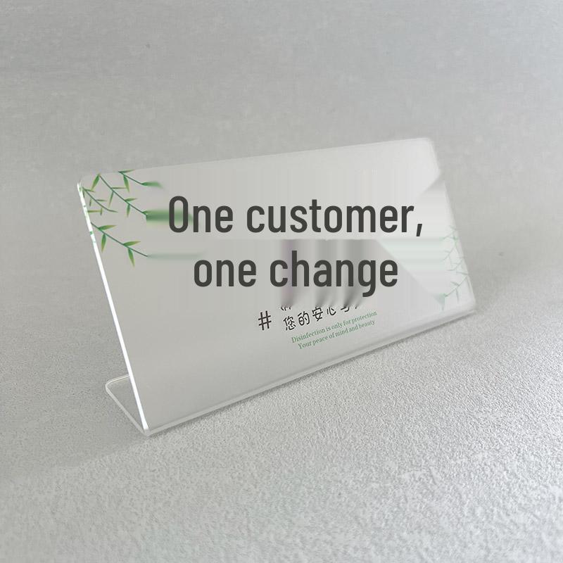 Daily Disinfected Sign for Beauty Salons: Single Use Sign to Remind Sheet Change and Disinfection Protocol