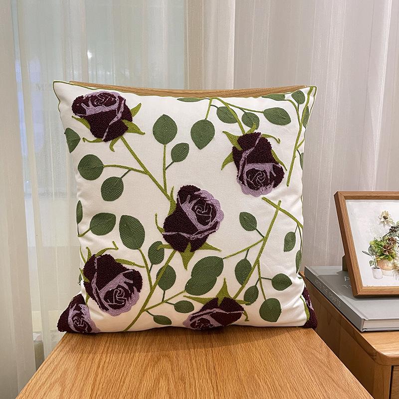 Nordic Ins Klein Frisch Einfach Bestickt Kissen Bouquet Kissenbezug Wohnzimmer Sofa Kissen Schlafzimmer Kissen