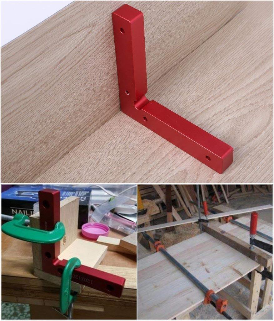 CarAngels Aluminum Full Square Corner Clamp Set of 2, L-Shaped, 90 Degree Square, Woodworking Fixing and Clamping Tool (Old Model)