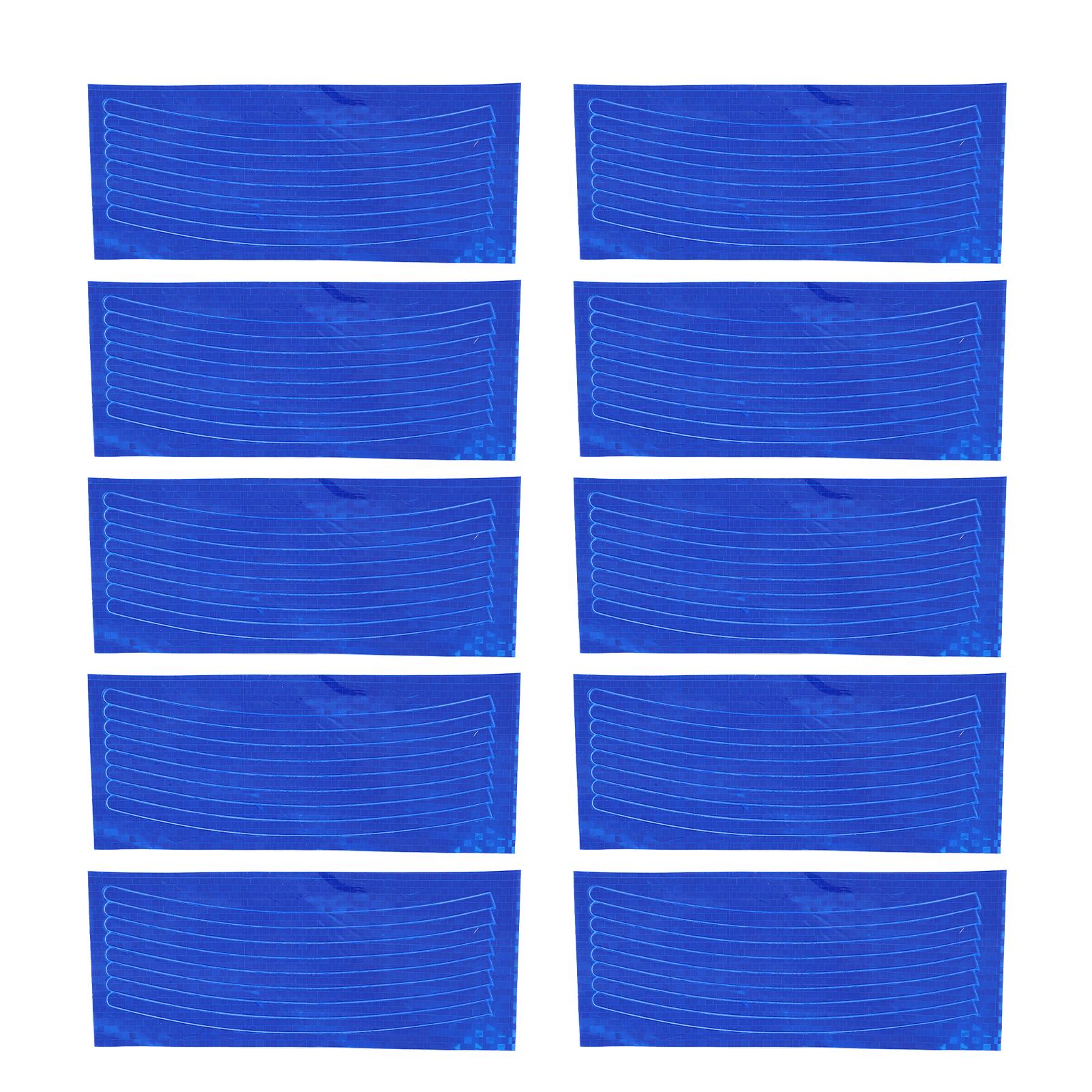 

10pcs Reflective Wheel Stripe Decal Waterproof Adhesive Decals Night Reflective Decoration Stickers