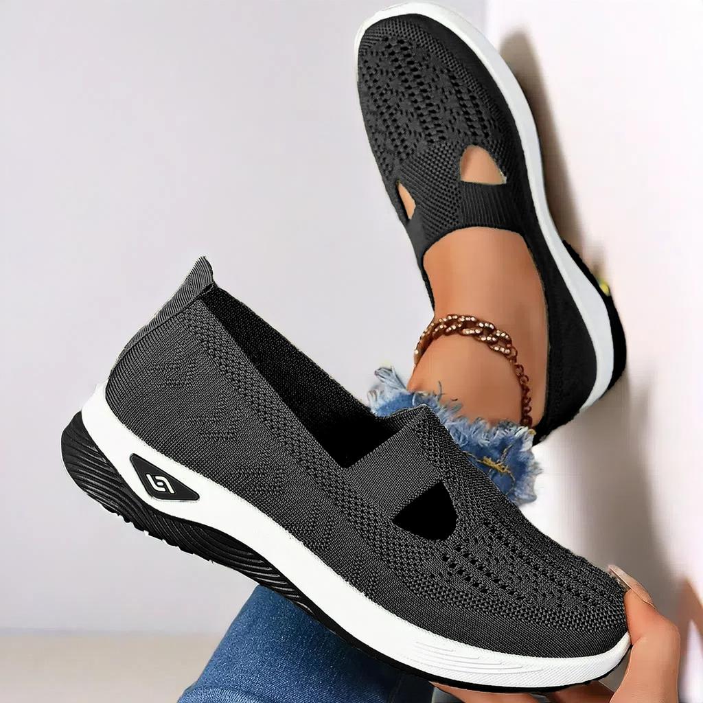 Fashion Summer Breathable Non-slip Soft Sole Elderly Shoe Women's Casual Shoes Middle-aged and Elderly Walking Flat Shoes Fo Women