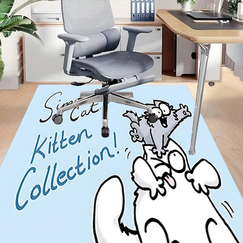 1 Stück Simon's Cat Kätzchen-Kollektion! Teppich Ultra Weich, Dick & Saugfähig, Rutschfeste Waschmaschinenfeste Matte für den Eingangsbereich