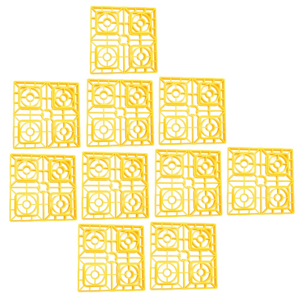 10 peças de blocos de nivelamento para campistas, almofadas antiderrapantes, design de blocos de nivelamento para serviços pesados com bolsa de armazenamento para