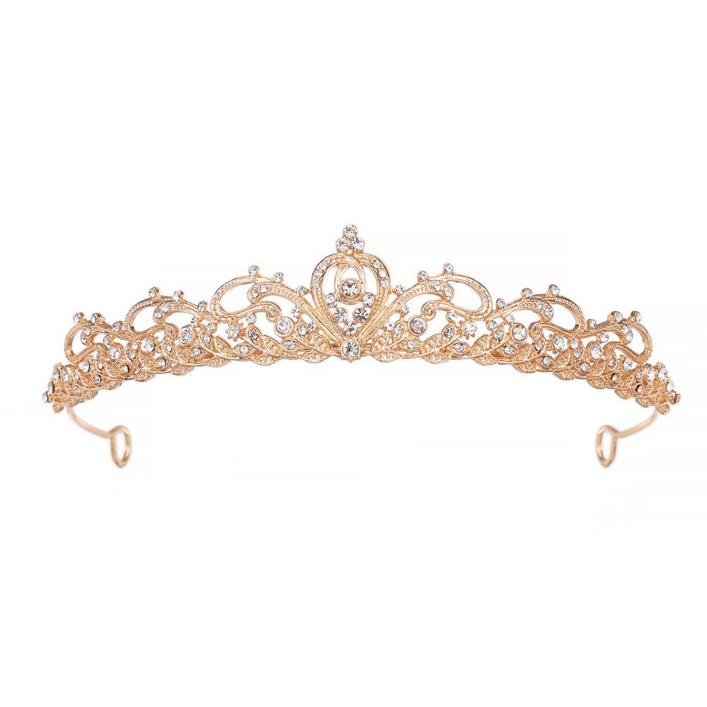 Classical Rhinestone Headband Zircon Princess Crown Fashion Wedding Crown  Wedding