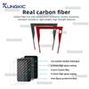 Real Soft Carbon Fiber Sticker LHD RHD For Peugeot 208 E-208 2020 2021 2022 2023 2024 2025 Car Central Control Panel Trim