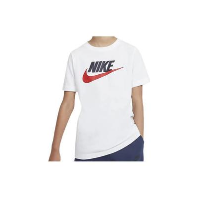 Sportswear Logo Casual Short Sleeve T-Shirt Kids Tops White AR5252-107