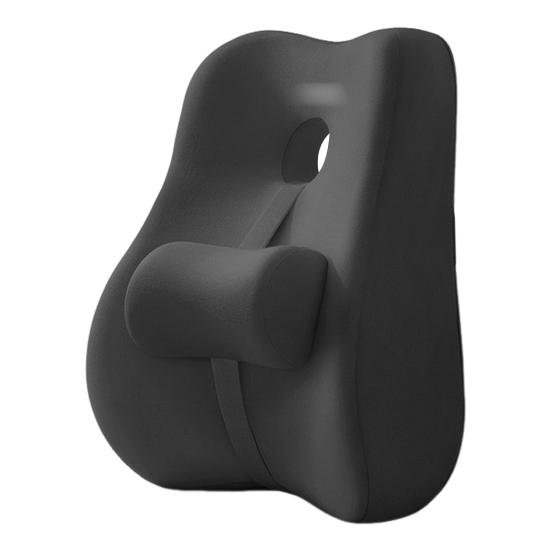 Lumbar Support Cushion Memory Foam Back Support Chair Lumbar Cushion with Adjustable Slider for Office Chair Computer Desk Chair Long Sitting Hours
