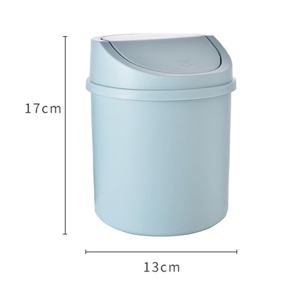 Desk Waste Bin with Lids Desktop Office Organizer Storage Home Garbage Basket Container Table Trash Bin Small Trash Can