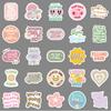 50 Danish Flour Inspirational English  Slogans Water-Repellent Decorative Water Cup Suitcase Mobile Phone Case Decals