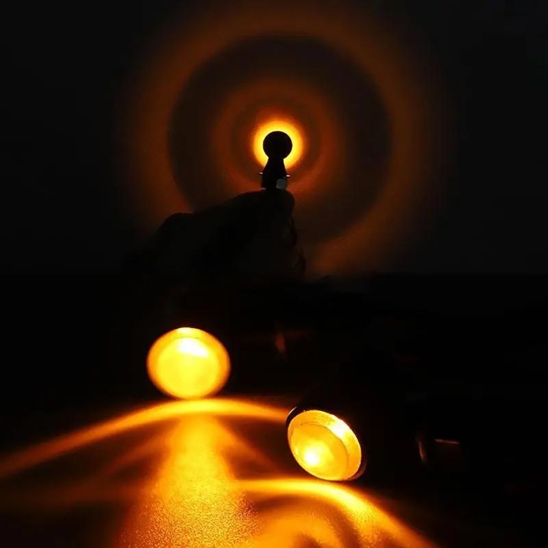 Waterproof & Dustproof LED Motorcycle Turn Signals Compact Motorcycle LED Indicates for Long Lasting Performances & Safe