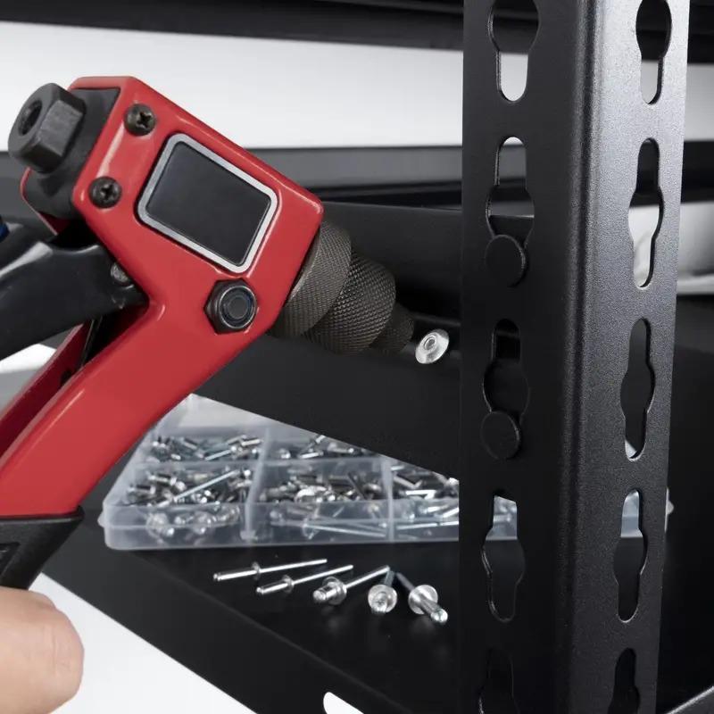 Värdepaket 85/185 st Popnitar Sortimentskit, 8 Storlekar Aluminiumnitar (1/8" 5/32" 3/16"), Blandade blindnitar med avdelare &