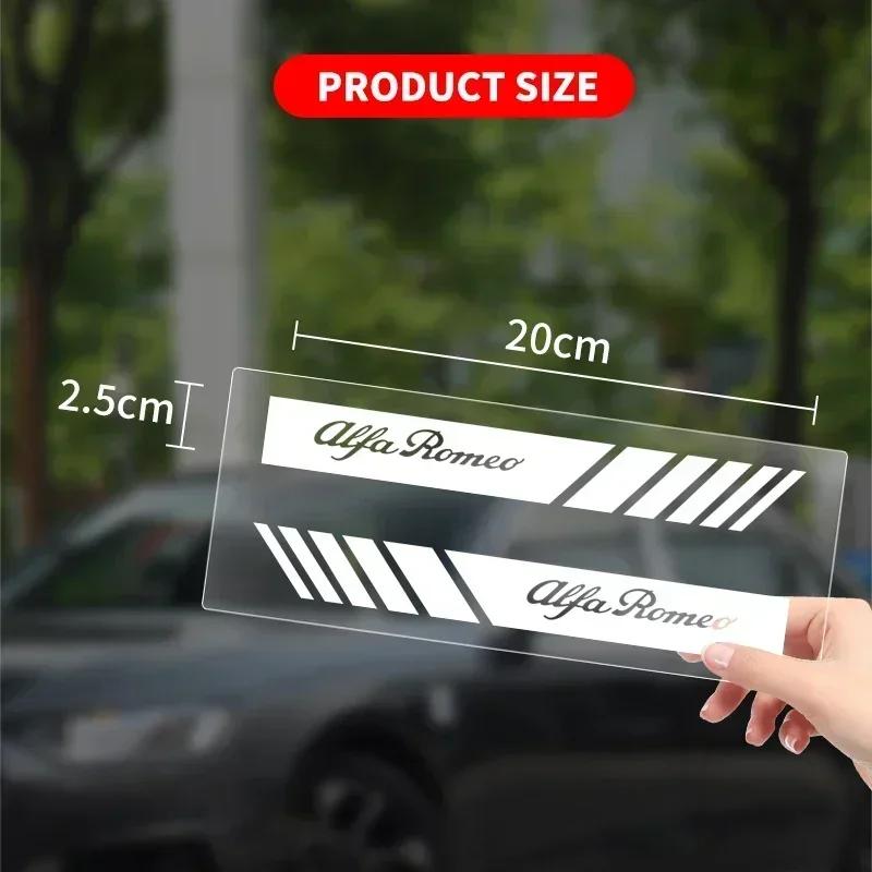 Für Alfa Romeo 2x Auto-Rückspiegel Seitenstreifen Aufkleber Fahrzeugkarosserie Zubehör für Alfa Romeo 4C 159 Spider Giulia Giu