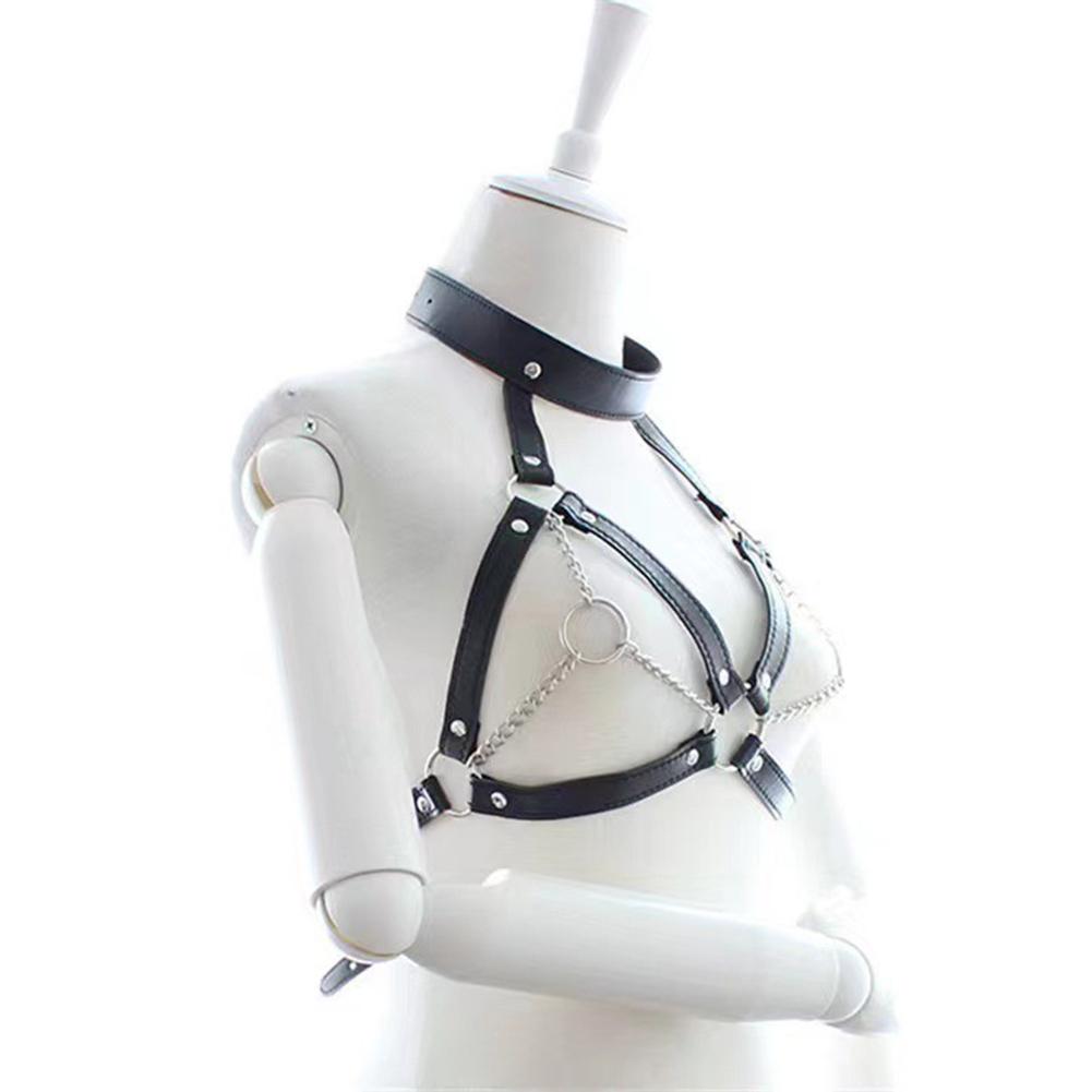 Kadınlar İçin BDSM Kelepçeleri Vücut Göğüs Koşum Takımı Kemeri PU Suni Deri SM Kelepçeleri Bağlama Kayışları Erotik Yetişkin Seks Oyuncak