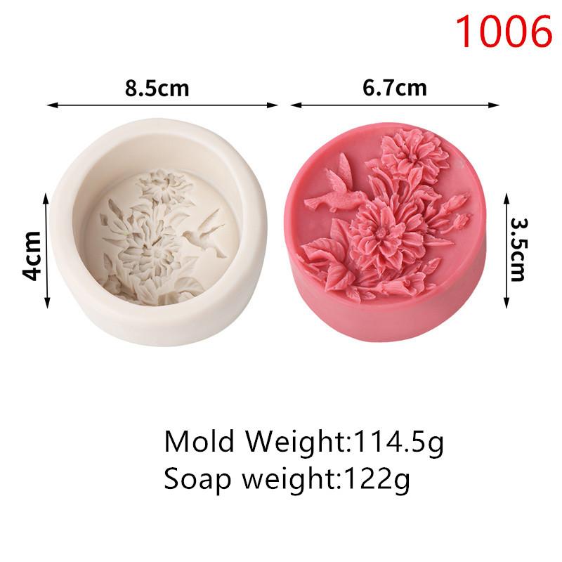 3D Peony Rose Silicone Soap Mold DIY Handmade Creative Flower Aromatherapy Plaster Resin Soap Making Supplies Kit Home Gifts