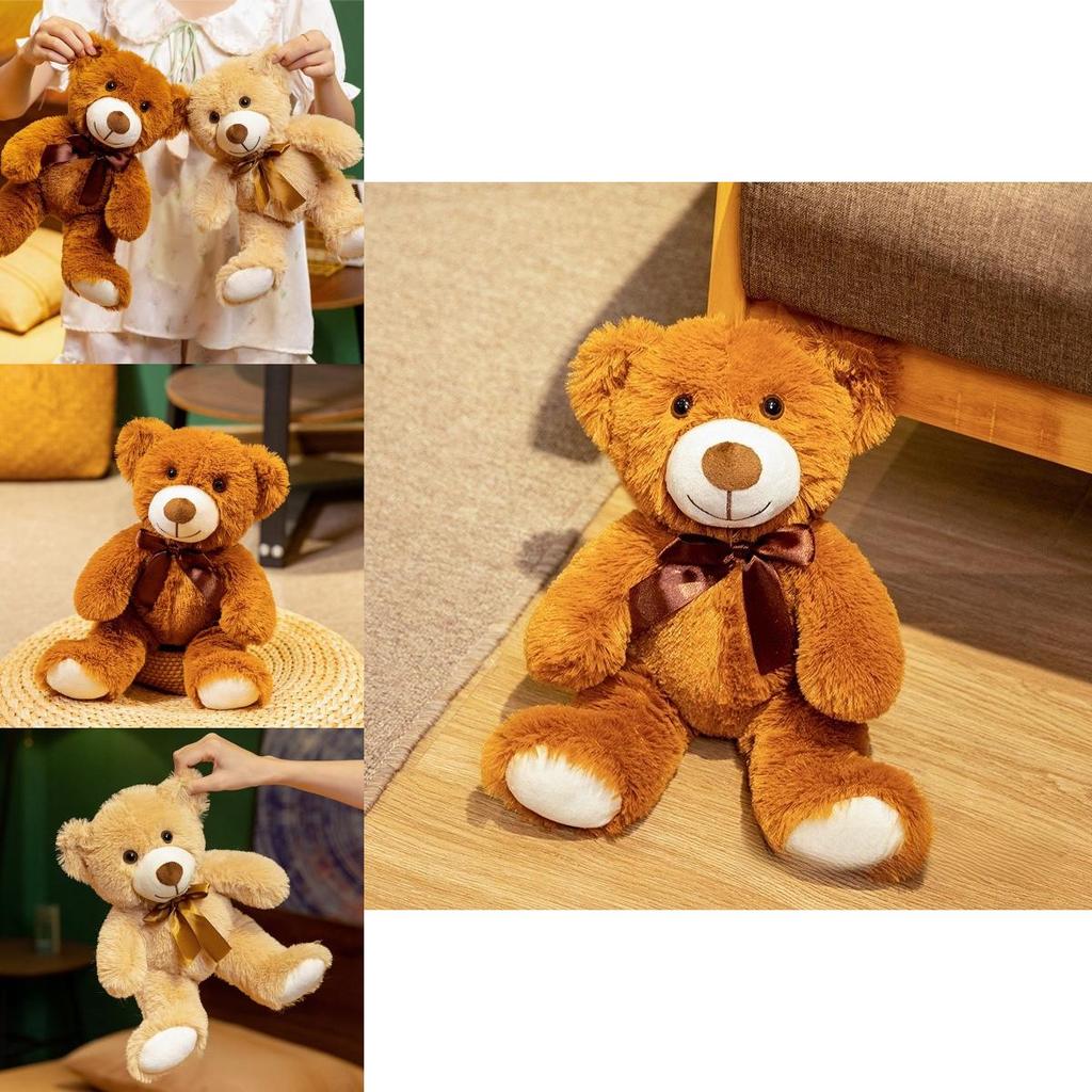 Plush Bear Toy For Kids Gift Soft 3d Cotton Stuffed Animal For Children