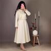 Cross-border European and American Women's Clothing  Amazon British Slim College Style Top Waist A-shaped Long Skirt Set