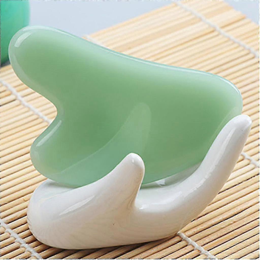 Mng Gua Sha Facial Massage Chinese Medicine Natural Jade Board Scraping Tool