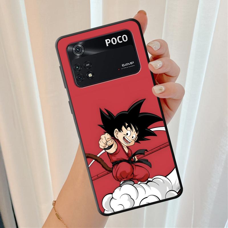 Dragon Ball Son Goku Cloud Black Soft Phone Cover Case for Xiaomi Poco F1 F3 X3 X4 X5 X7 Pro C61 C40 C50 M5 C71 M3 M4 M7 Pro C75