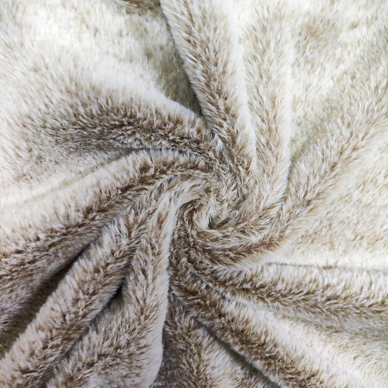 Double-Layer Silver Fox Fleece Rabbit Blanket for Office or Home