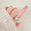Creative Sparkling Teardrop Zircon Wedding Ring For Women Bridal Jewelry Elegant Engagement Band Anniversary Gift