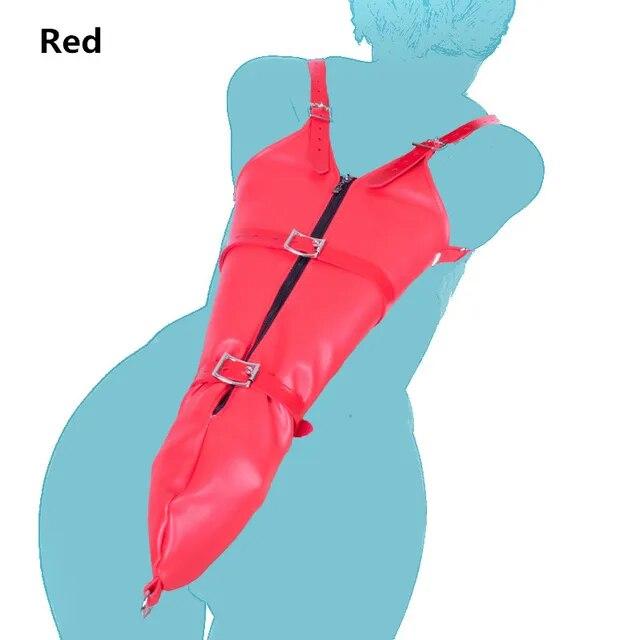 Paže za zády Armbinder Restraints Kožený Zip Pouta Sexuální hračky pro muže Ženy Fetiš Bdsm Bondage Otrok Role Play Flirt