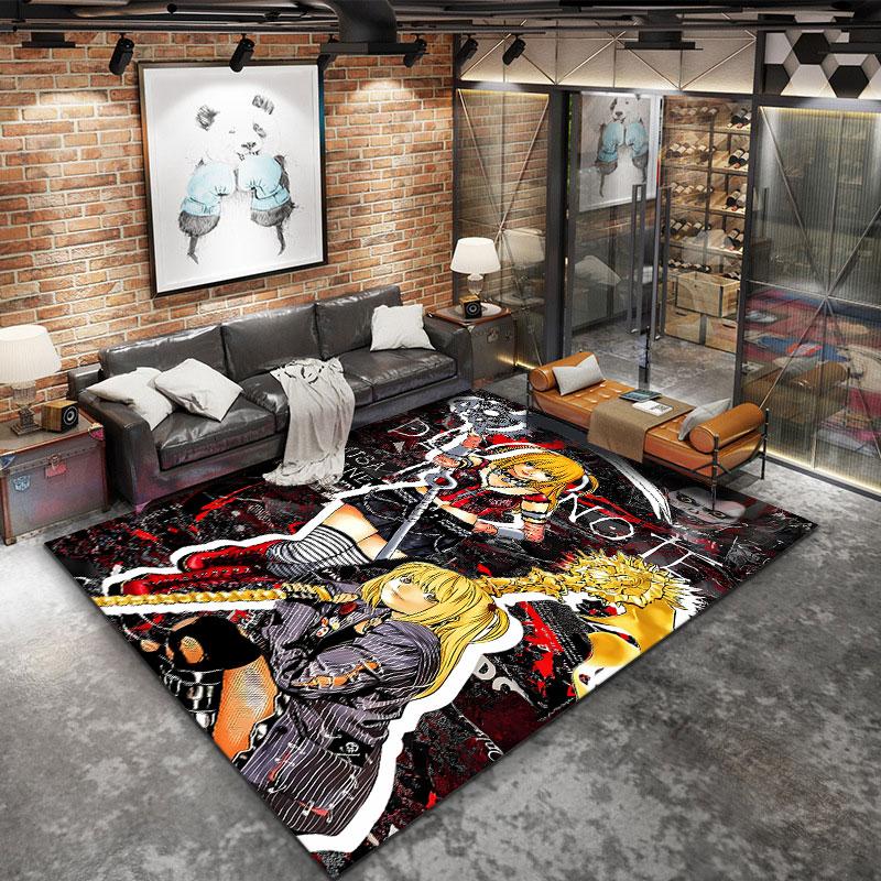 Amane Misa Death Note Carpet Rug For Living Room Bedroom Home Sofa Decoration Kids Play Nonslip Floor Mat