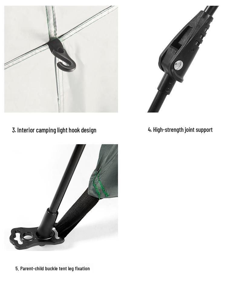 Tenda da campeggio automatica pop-up impermeabile: Attrezzatura Pieghevole Portatile per Uso Esterno/Interno