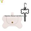 Spot PU Leather Bone-Shaped Pet Waste Bag Dispenser for Cats and Dogs