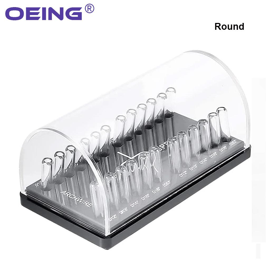 1Pcs Orthodontic Arch Wire Placement Box Acrylic Box Round /Square Transparent BoxPlastic Transparent Box  Dentistry Instrumen