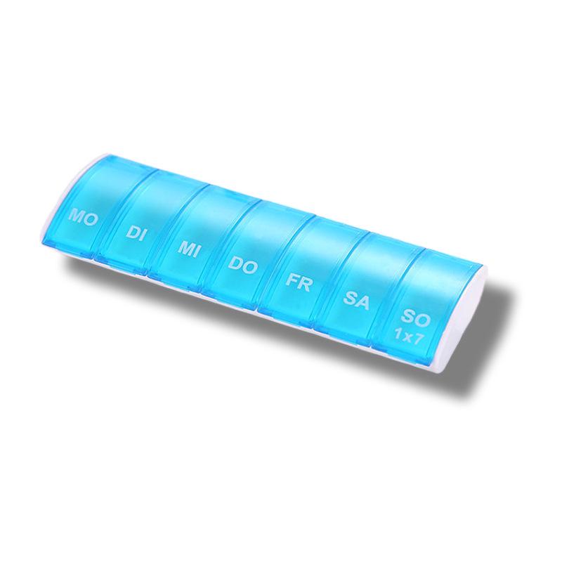 7-Day Portable Pill Organizer with Seven Compartments