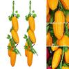 2 Strings Artificial  Stem Fake Carrot Plants  Vegetable Carrot For Photography Props Model Home Decoration Craft Jewelry Props