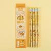 6PCS Cartoon Wood Pencils Ergonomic Grip Drawing Pencils for Students Children Class Reward Daily Sketching Writing