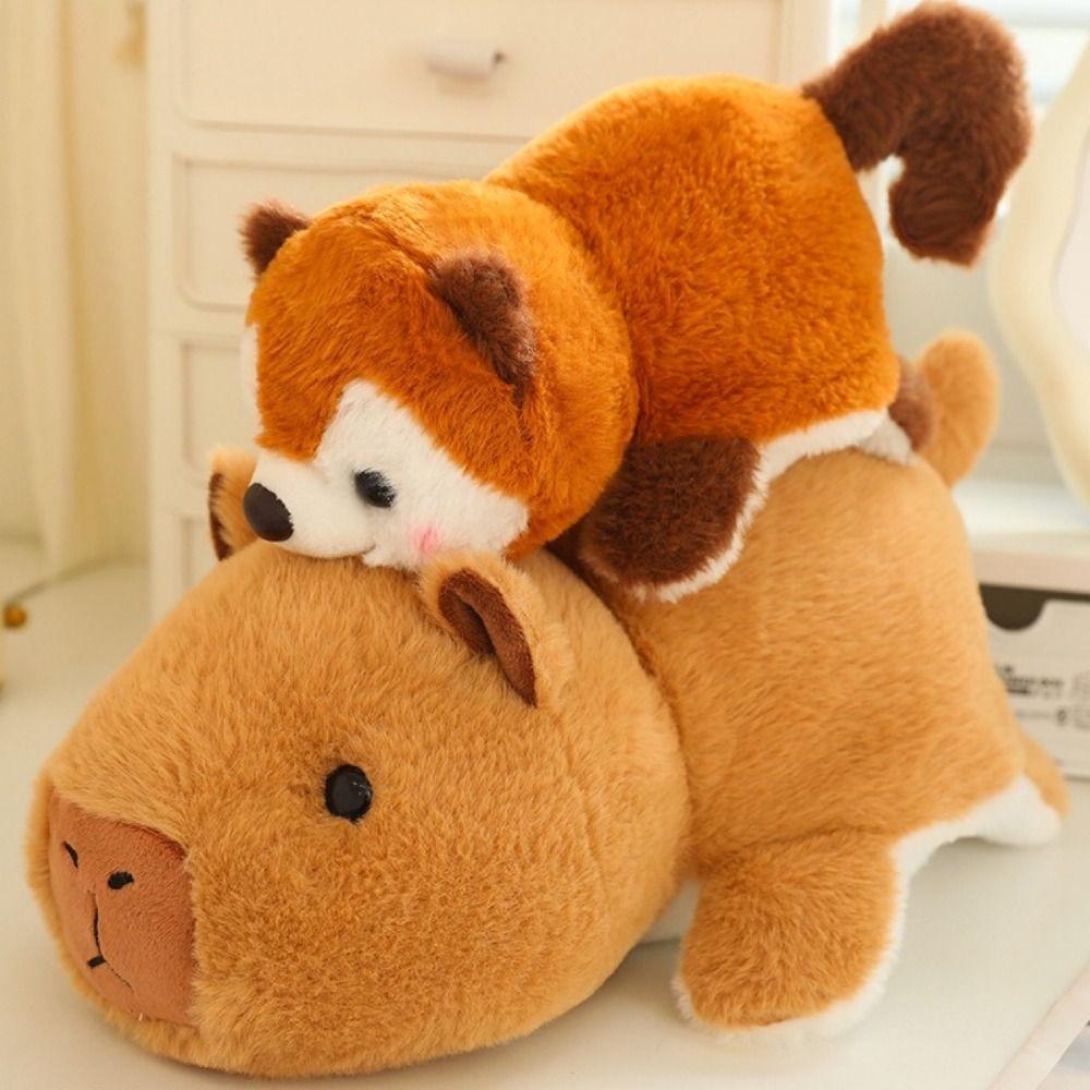 

Stuffed Animal Rabbit Plush Doll Double-Sided Transform Capybara Children Gifts