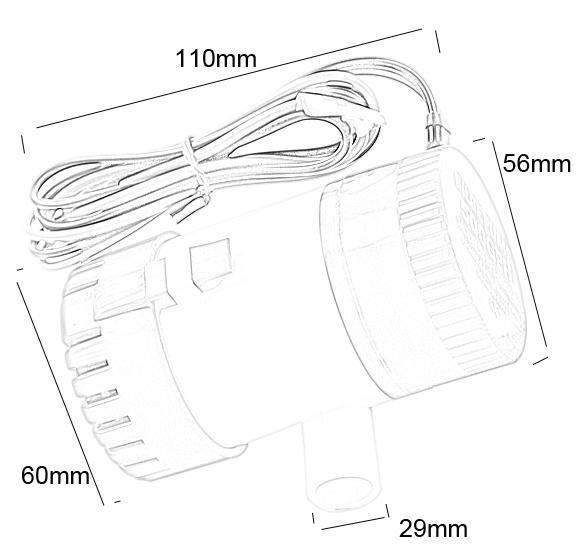 Submersible Bilge Pump 12V Submersible Fishing Boat Bilge Water Pump 1100gph
