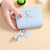 Tassel Pendant Credit ID Card Bank Card PU Leather Short Wallet Coin Purse Bear Wallet Card Holder