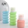 Leak Proof Travel Containers 50/110ML Collapsible Silicone Bottle for Toiletries, Compact Lotion Size Container, Foldable Refillable Shampoo